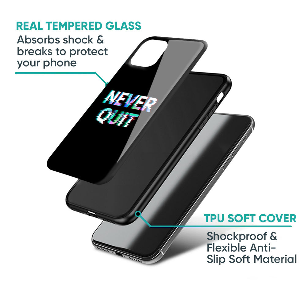 Never Quit Glass Case For Vivo T1 5G