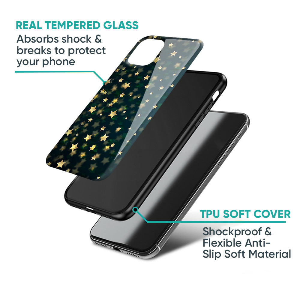 Dazzling Stars Glass Case For iPhone XS Max