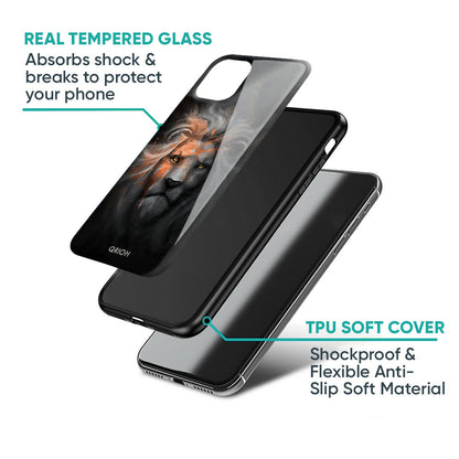 Devil Lion Glass Case for Redmi Note 12 5G