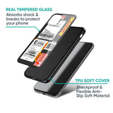 Cool Barcode Label Glass Case For Vivo V25