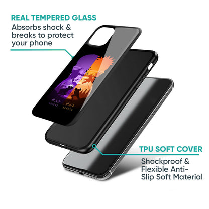 Minimalist Anime Glass Case for Samsung Galaxy A70s