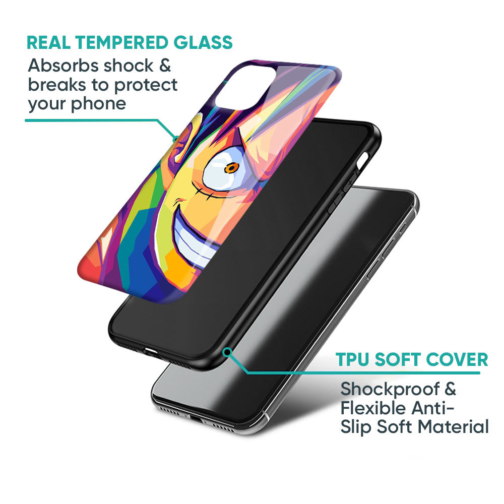 Monkey Wpap Pop Art Glass Case for Redmi Note 12 5G