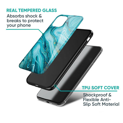 Ocean Marble Glass Case for iPhone XS Max