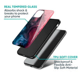 Blue & Red Smoke Glass Case for Realme C21Y