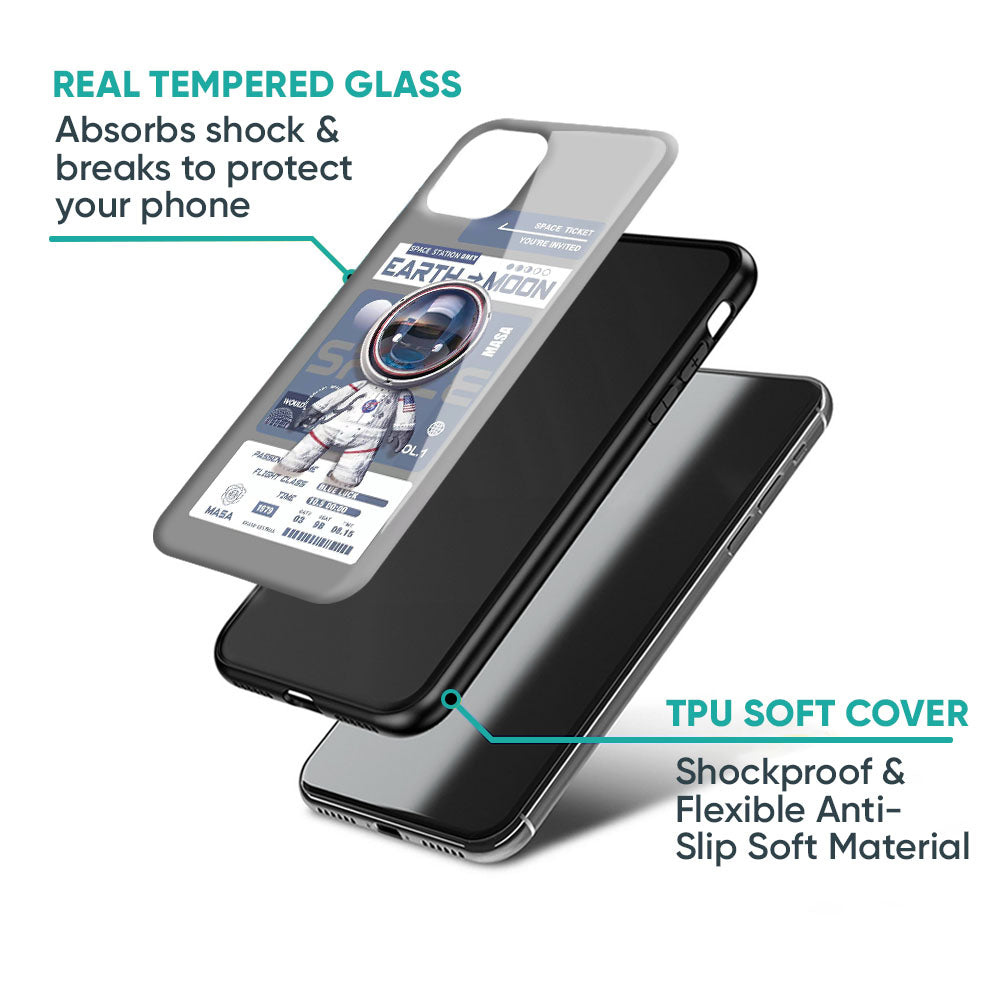 Space Flight Pass Glass Case for iPhone XS Max
