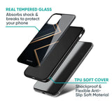 Sleek Golden & Navy Glass Case for iPhone 14