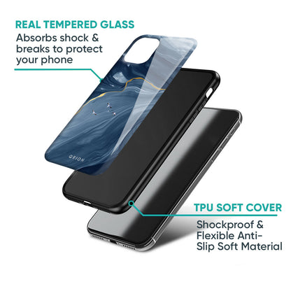 Deep Ocean Marble Glass Case for iPhone XS Max