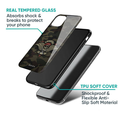 Army Warrior Glass Case for iPhone 15 Plus