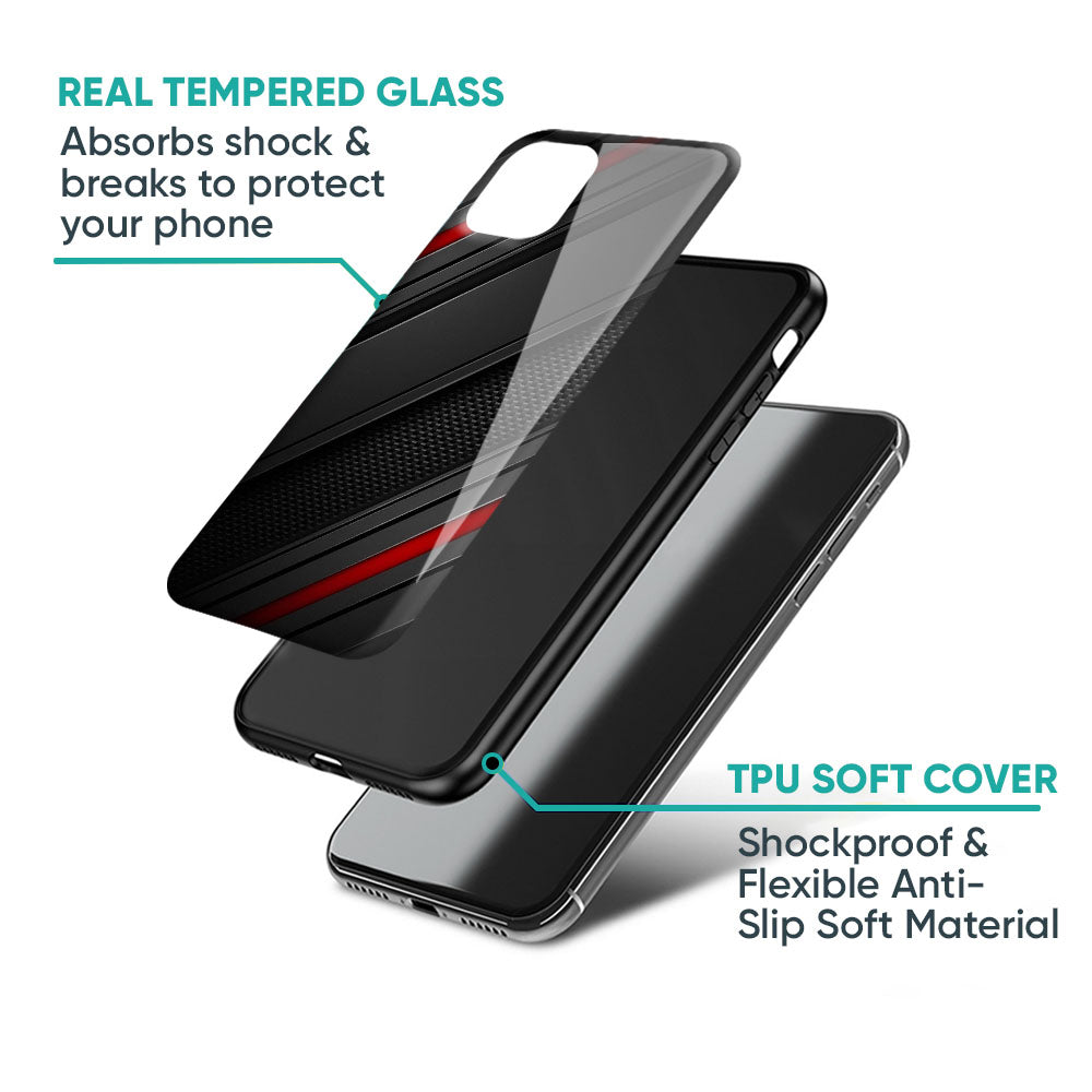 Modern Abstract Glass Case for iPhone XS Max