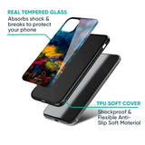 Multicolor Oil Painting Glass Case for Vivo V15 Pro
