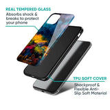 Multicolor Oil Painting Glass Case for Realme C2
