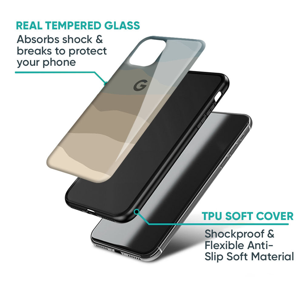 Abstract Mountain Pattern Glass Case for Google Pixel 8 Pro