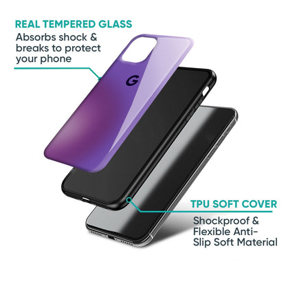 Ultraviolet Gradient Glass Case for Google Pixel 8 Pro