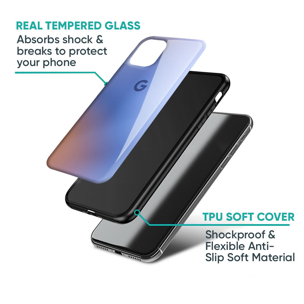 Blue Aura Glass Case for Google Pixel 7A