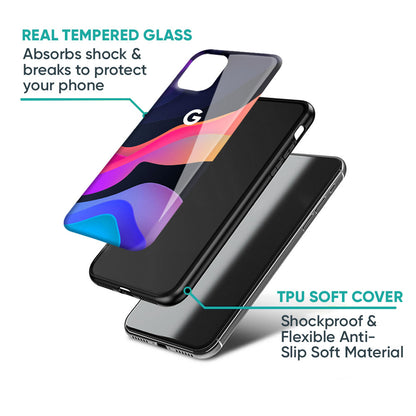 Colorful Fluid Glass Case for Google Pixel 6a