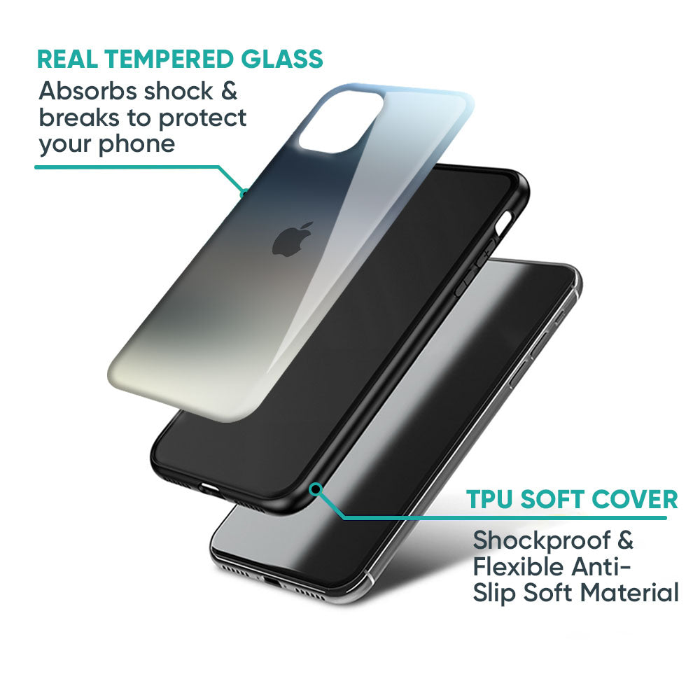 Tricolor Ombre Glass Case for iPhone XS Max