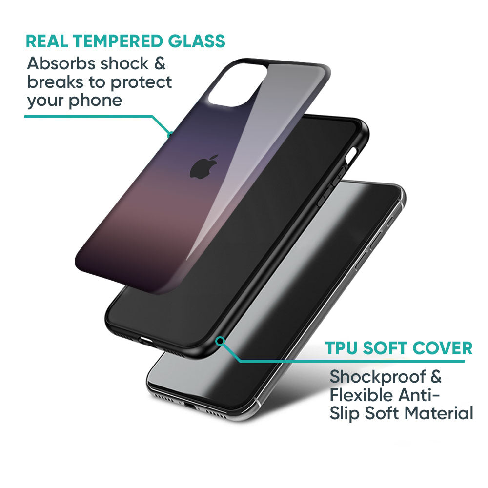 Grey Ombre Glass Case for iPhone XS Max