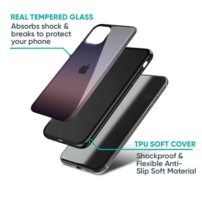 Grey Ombre Glass Case for iPhone XS Max