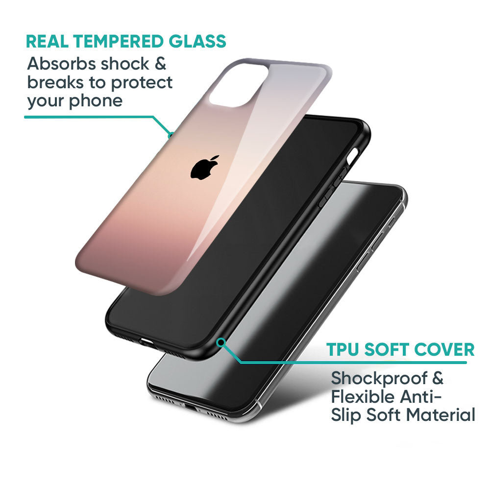 Golden Mauve Glass Case for iPhone XS Max