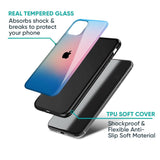 Blue & Pink Ombre Glass case for iPhone X