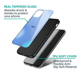 Vibrant Blue Texture Glass Case for Poco X3 Pro