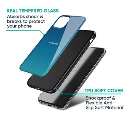 Celestial Blue Glass Case For Samsung Galaxy F41