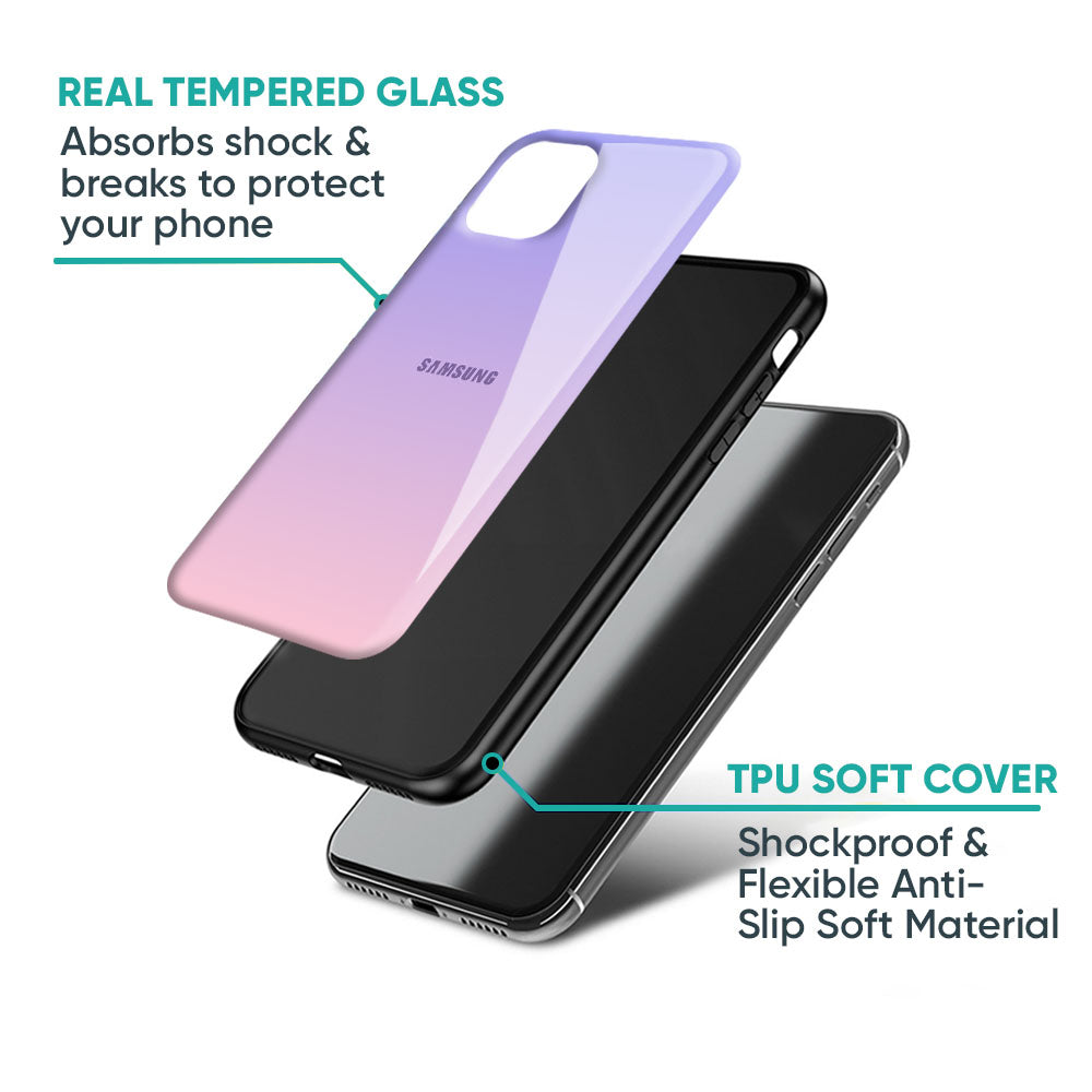 Lavender Gradient Glass Case for Samsung Galaxy M13
