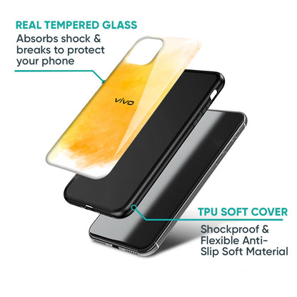 Rustic Orange Glass Case for Vivo X70 Pro