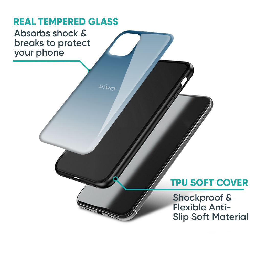 Deep Sea Space Glass Case for Vivo X50 Pro