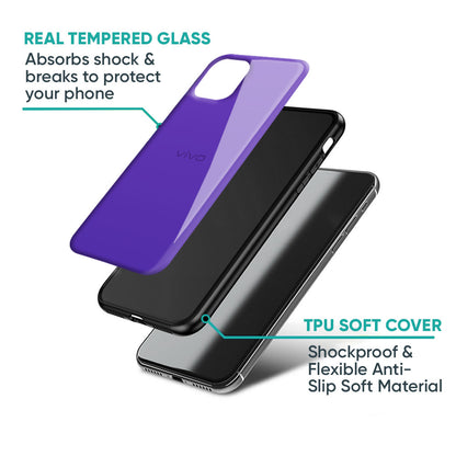 Amethyst Purple Glass Case for Vivo V20 Pro