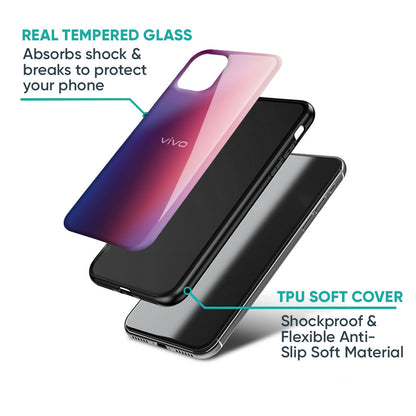 Multi Shaded Gradient Glass Case for Vivo X50 Pro