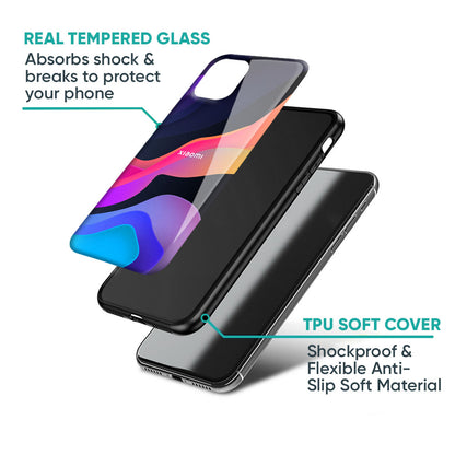 Colorful Fluid Glass Case for Redmi Note 12 5G