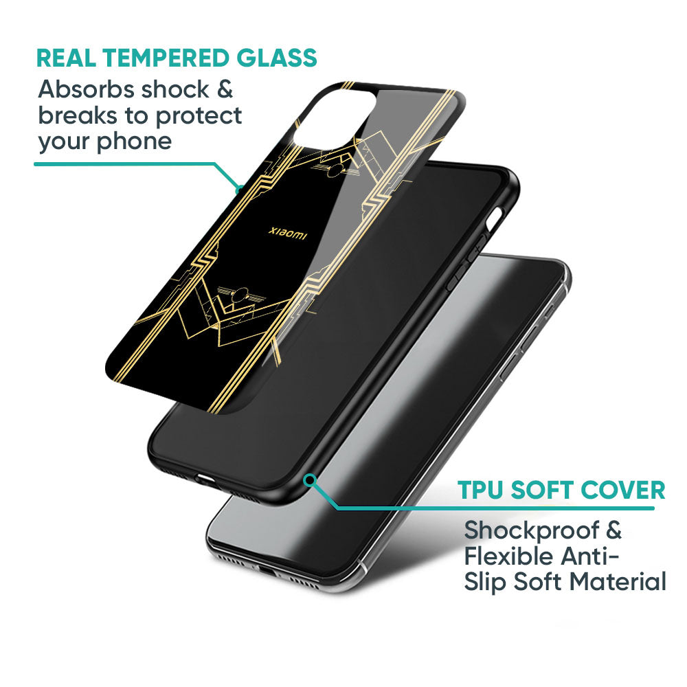 Sacred Logo Glass Case for Redmi Note 12 5G