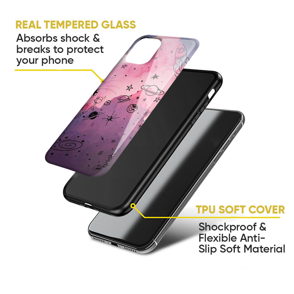 Space Doodles Glass Case for Nothing Phone 2