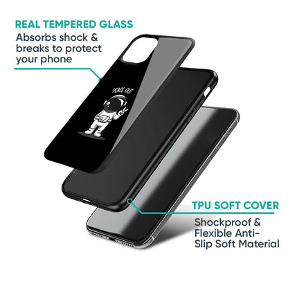 Peace Out Astro Glass Case for iPhone XS Max