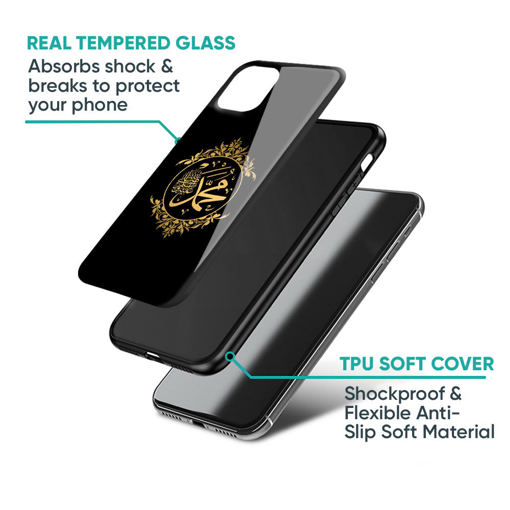 Islamic Calligraphy Glass Case for iPhone XS Max