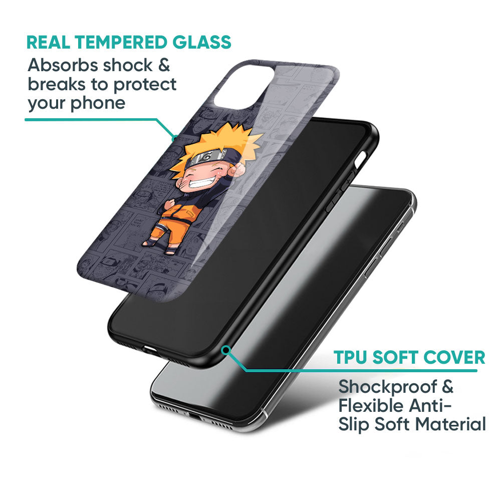 Orange Chubby Glass Case for iPhone XS Max