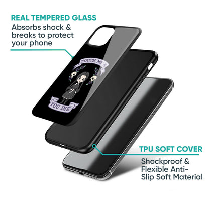Touch Me & You Die Glass Case for Vivo X50 Pro