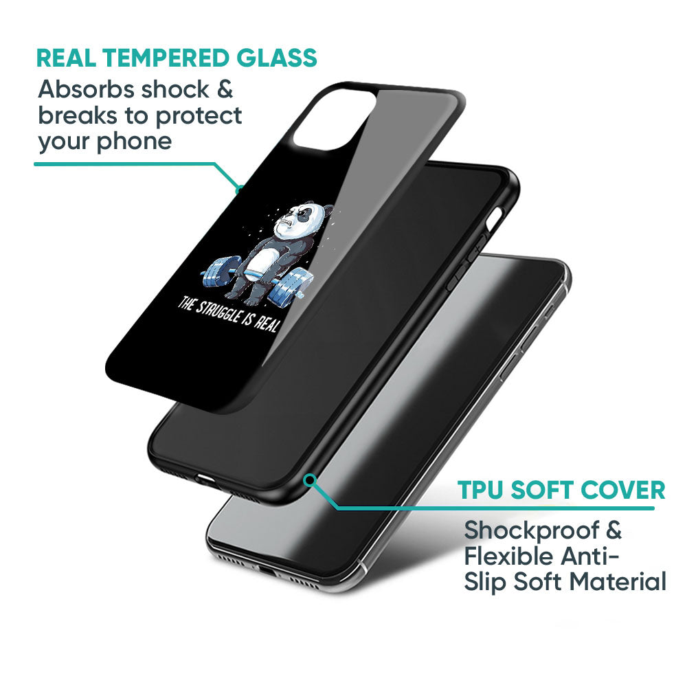 Real Struggle Glass Case for OnePlus 11R 5G