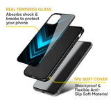 Vertical Blue Arrow Glass Case For Nothing Phone 2