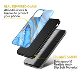 Vibrant Blue Marble Glass Case for Nothing Phone 2
