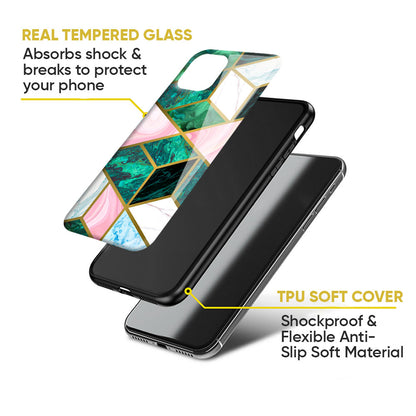 Seamless Green Marble Glass Case for Nothing Phone 2