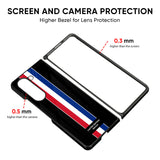 Flag Striped Glass Case for Samsung Galaxy Z Fold5 5G