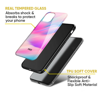 Colorful Waves Glass case for Poco X5 Pro 5G