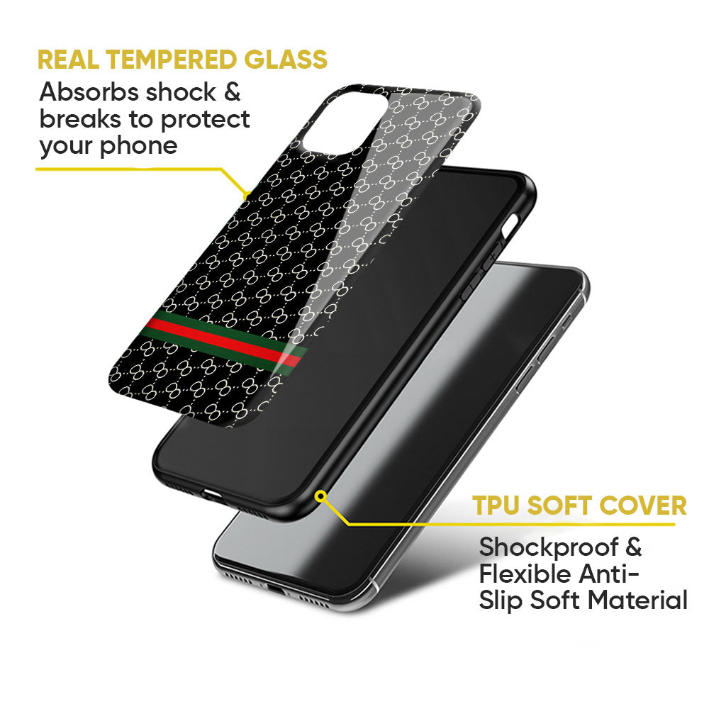 Branded Texture Glass Case for Google Pixel 6a