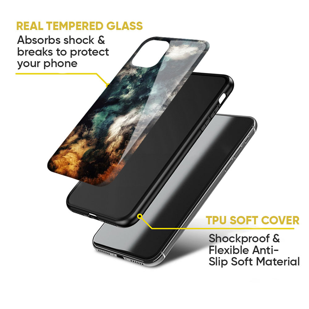 Multicolor Cloudy Smoke Glass Case for Google Pixel 6a
