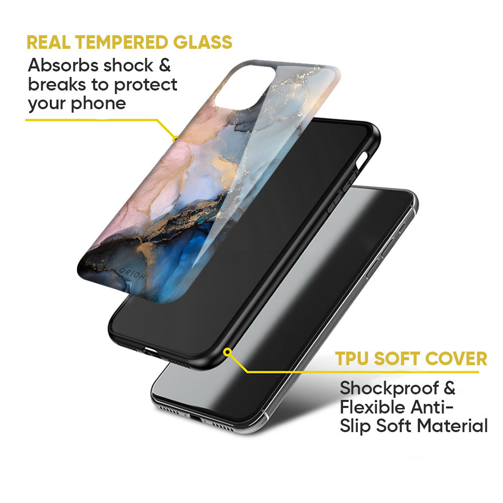 Marble Ink Abstract Glass Case for Google Pixel 6a
