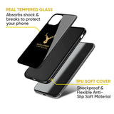 Black Gold Deer Glass Case for Google Pixel 6a