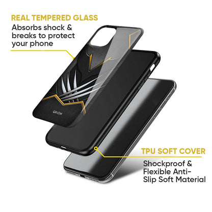 Black Warrior Glass Case for Samsung Galaxy M54 5G
