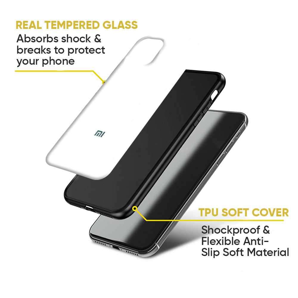 Arctic White Glass Case for Redmi Note 12 5G